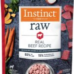 Instinct Raw Frozen Adult Bites Grain-Free Real Beef Recipe Dog Food
