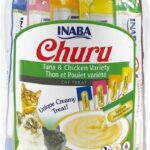 Inaba Churu Tuna & Chicken Puree Variety Pack Grain-Free Lickable Cat Treat